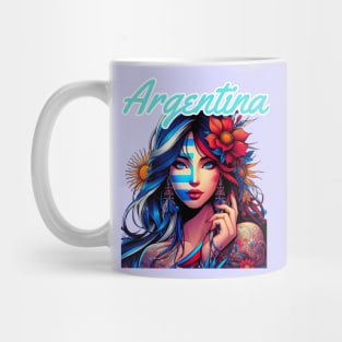 Kawaii, Anime Girl, Argentinian Beauty   Design | Catsie Cat Mug